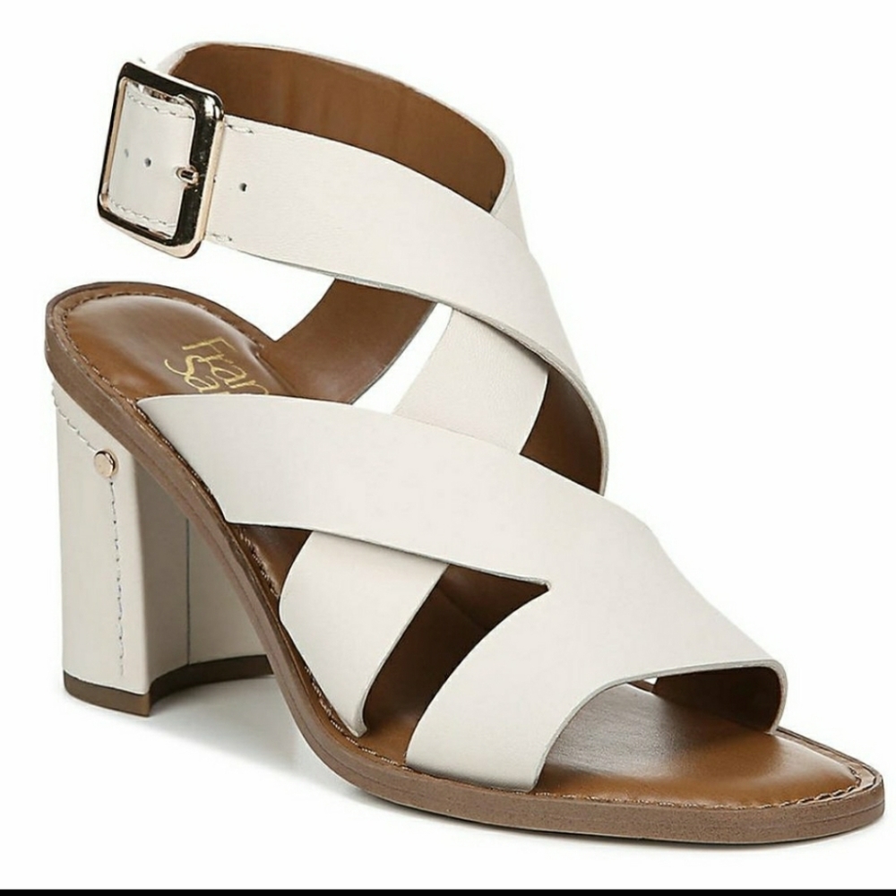 NWOT Franco Sarto Cream Sandal, Size 8
